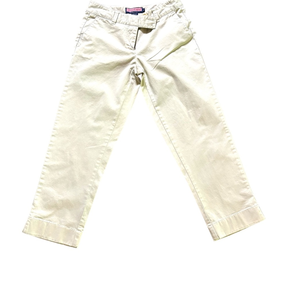 Vineyard Vines Cream Ankle Pants